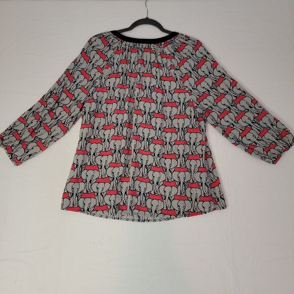 Crown and Ivy Women's Plus Elephant Blouse - size 1X - Picture 2 of 3